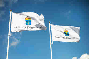 Sveriges Domstolars flagga 2st