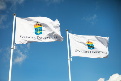 Sveriges Domstolars flagga 2st